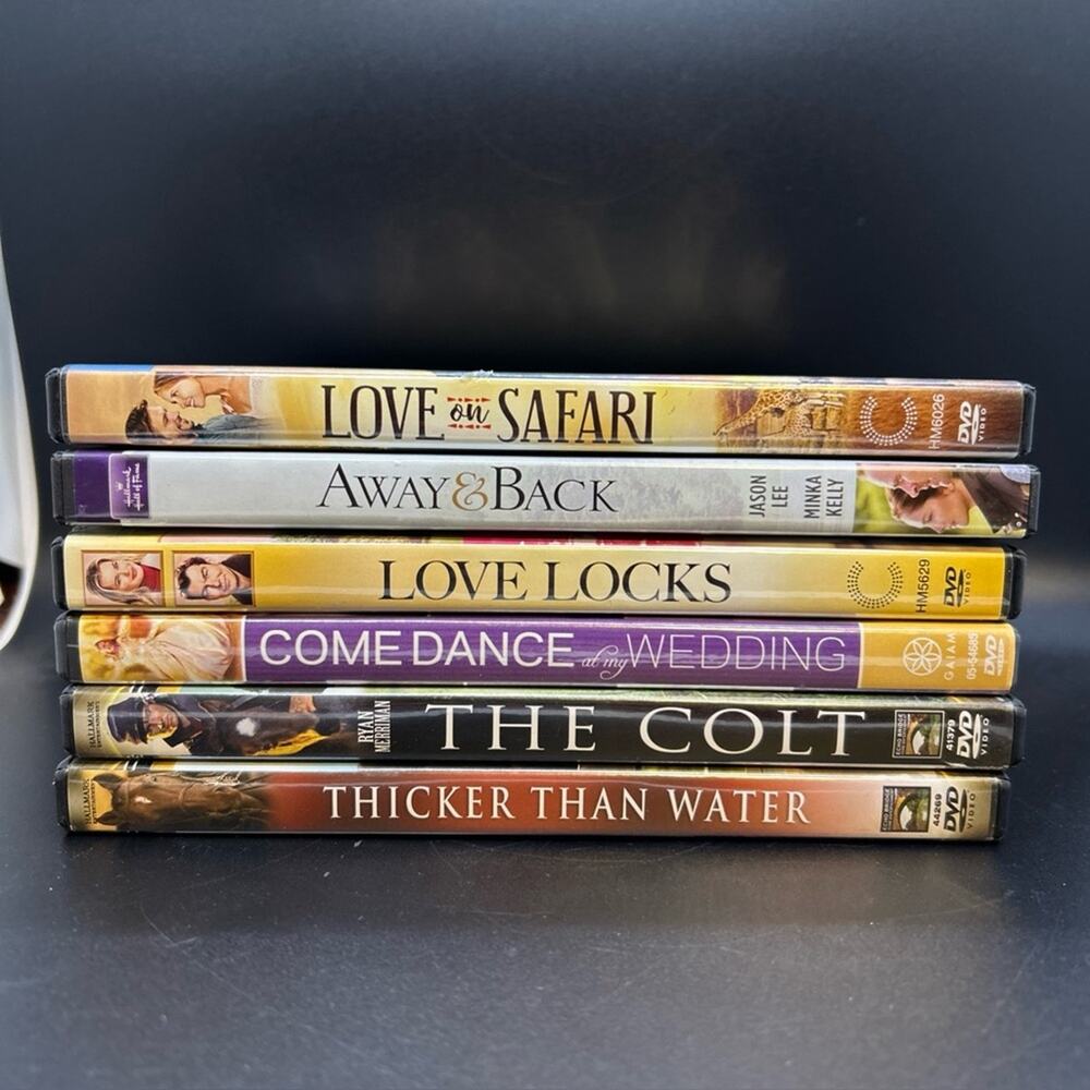 Hallmark DVD Movie Lot Romance Love Horse Dance Away Back Safari Wedding Locks